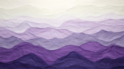 Textured Purple Mountainscape Abstract Art