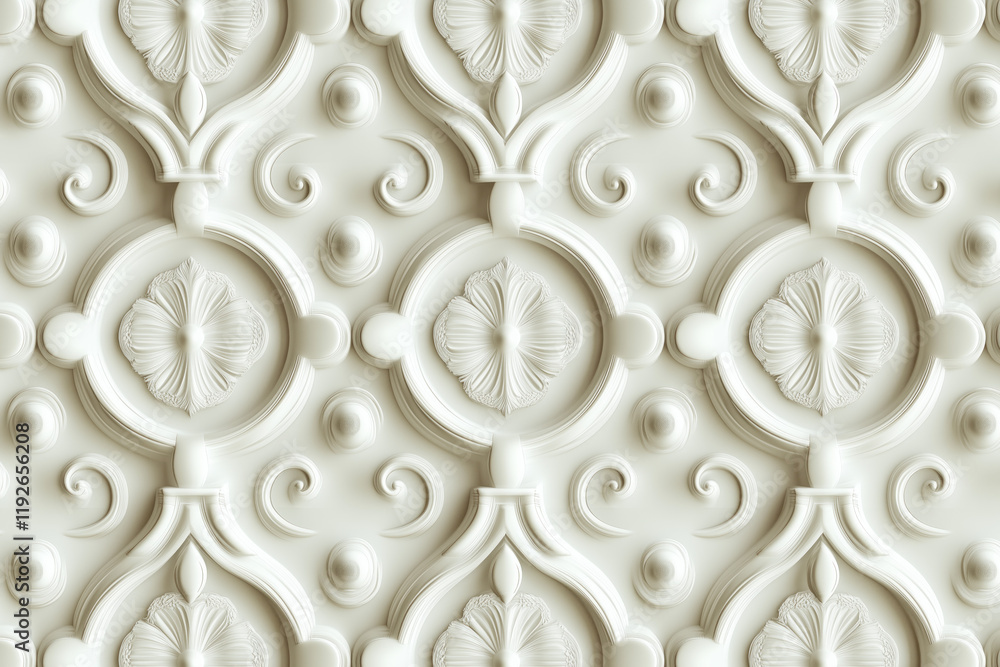 Poster sophisticated classical 3d pattern. ancient ornament. background image. created with generative ai t