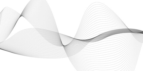 Abstract colorful wave and curve lines with technology background. Abstract frequency sound wave technology and science background. Wavy banner, template design.	
