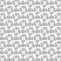 Black and white hand-drawn floral seamless pattern, perfect for coloring pages, modern fabric, minimal wallpaper, and monochrome decorative projects.