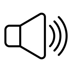 Sound Vector Line Icon Design
