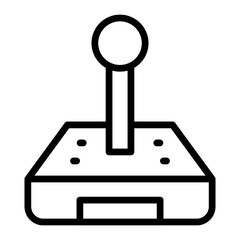 Joy Stick Vector Line Icon Design