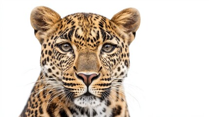 Naklejka premium leopard close up with copy space