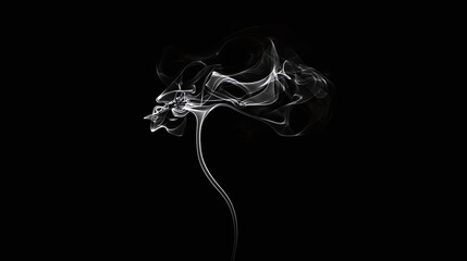 small smoke effect on a black background.
