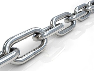 Obraz premium chain isolated on white