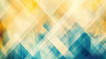 Abstract background with diagonal lines and blurred textures in teal and gold.