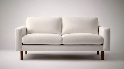 Elegant White Sofa: Modern Minimalist Design for Contemporary Living Rooms