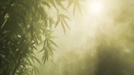 Fototapeta premium Mystical Bamboo Forest: A Serene Escape into Nature's Embrace