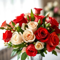 Obraz premium Rose flower Digital, Rose flower pirmeam designe ai gnarater.