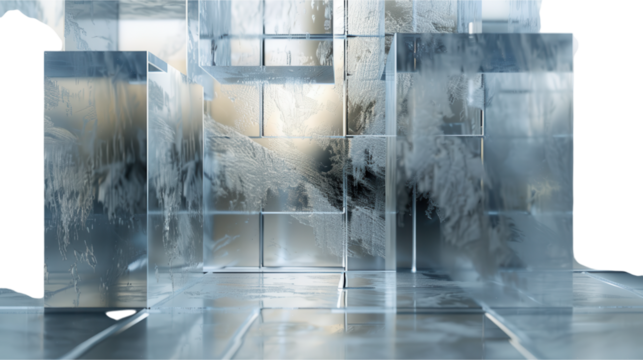 Ice Crystal Architecture: A Modern Geometric Design