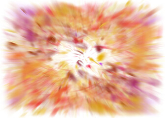 Obraz premium An abstract transparent warm fiery burst color blur design element.