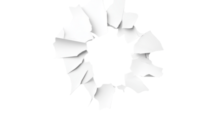 Abstract White Hole Design Graphic