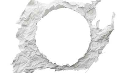 Abstract White Circle Graphic Design