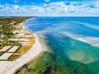 Goiana, Pernambuco - aerial view of Catuama Beach