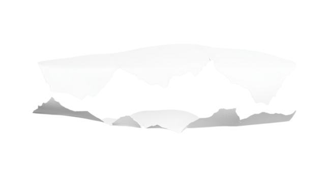 Abstract White Paper Cut Design, Modern Geometric Art