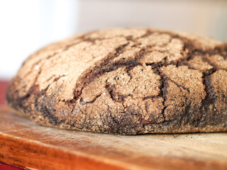 Finnish Rye Bread on a Table