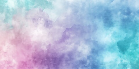Abstract watercolor background of putple and blue
