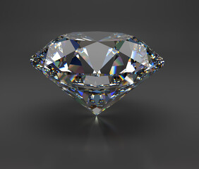 A diamond on a dark background