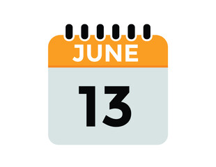 June 13 - Calendar Icon
