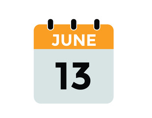 June 13 - Calendar Icon
