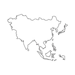 Asia Map Icon