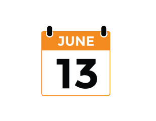 June 13 - Calendar Icon
