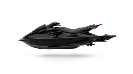 3D Rendered Cartoon Model of a Luxury Jet Ski against a Minimalist Background