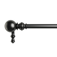 Fototapeta premium Stylish Black Curtain Rod for Modern Homes