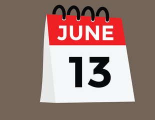 June 13 - Calendar Icon
