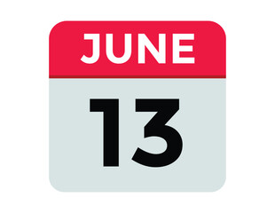 June 13 - Calendar Icon
