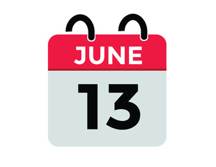 June 13 - Calendar Icon
