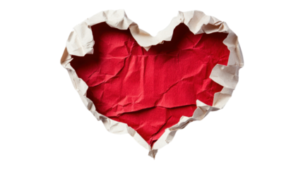 Red Heart Shaped Paper Design