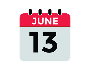 June 13 - Calendar Icon
