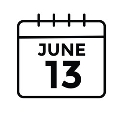 June 13 - Calendar Icon
