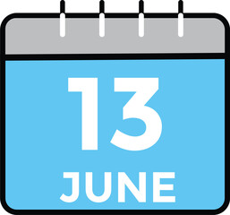 June 13 - Calendar Icon
