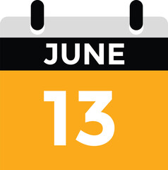 June 13 - Calendar Icon
