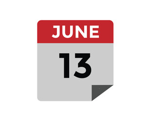 June 13 - Calendar Icon
