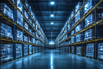 Cold Storage Warehouse with Refrigerated Racks