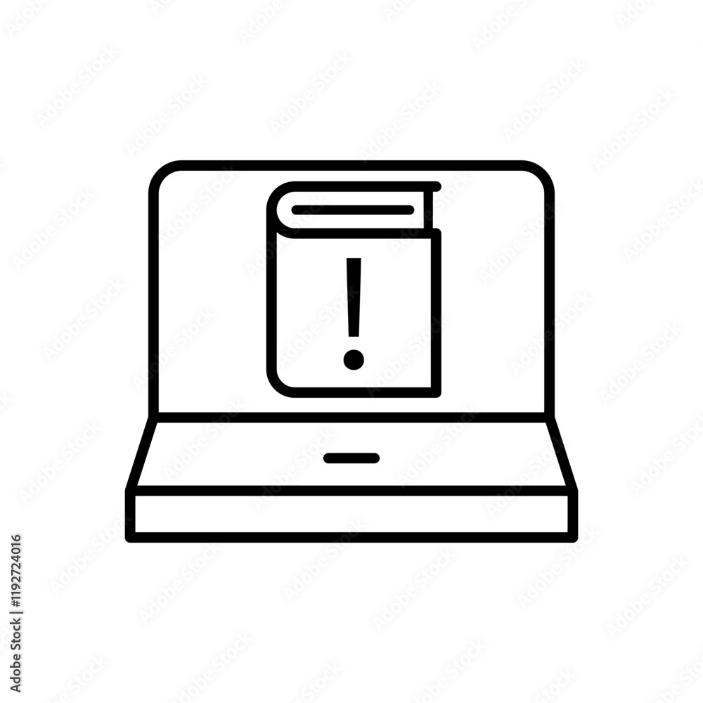 Poster info icon vector. help desk illustration sign. documentation symbol.