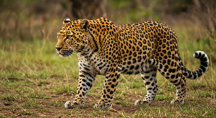 Naklejka premium portrait of a leopard