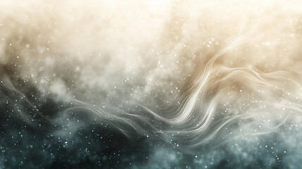 Obraz premium Abstract background with gentle light waves, soft gradients and bokeh effect, creating an atmosphere of calm and lightness. 