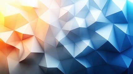 Obraz premium Blue and orange background with blue and white abstract pattern.