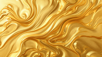 Golden Abstract Fluid Background