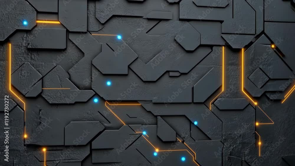 Poster intricate patterns with glowing lines create a striking modern abstract design, showcasing a unique 