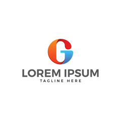 Vibrant Capital Letter G Letter Logo Design