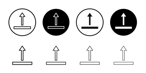 Export icon Isolated flat vector in outline