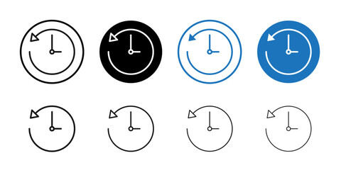 History icon Isolated flat vector in outline