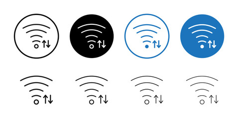 Signal Icon Isolated flat vector in outline