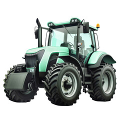 Obraz premium Modern Green Tractor - Powerful Farming Equipment