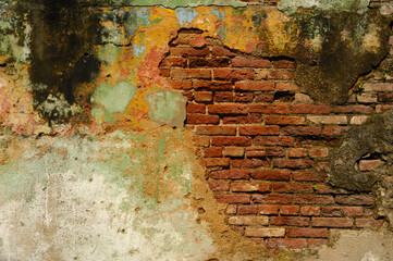 Old brick wall background
